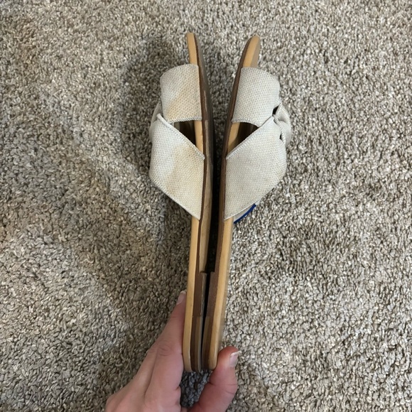 Rothy’s The Knot Cream Sandals Women’s Size 8.5 - Picture 6 of 7